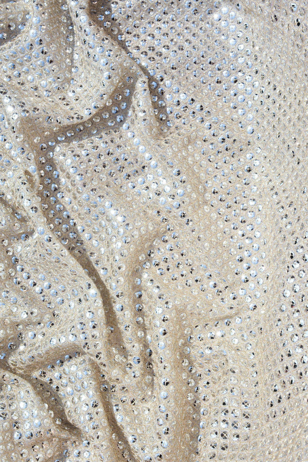All-Over Sequin Embroidery on Chiffon Fabric  (42" Width)