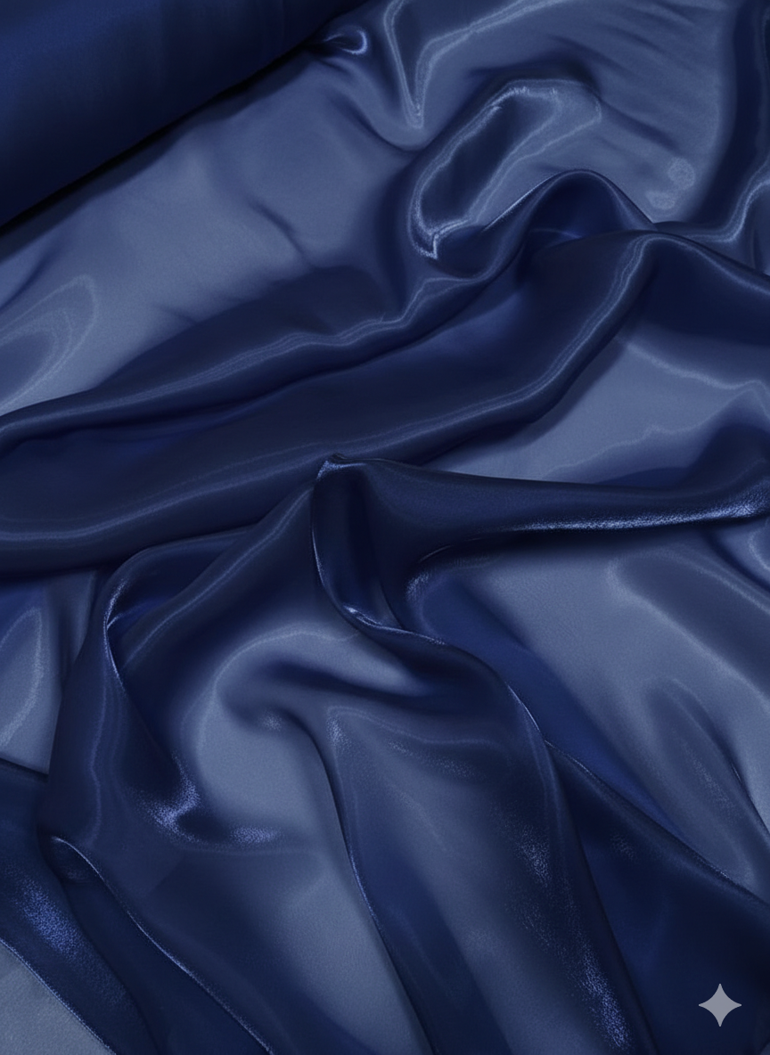 Liquid Organza: High-Gloss Reflective, Sheer Fabric