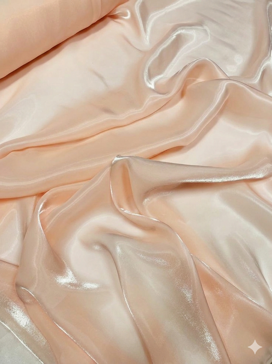 Liquid Organza: High-Gloss Reflective, Sheer Fabric