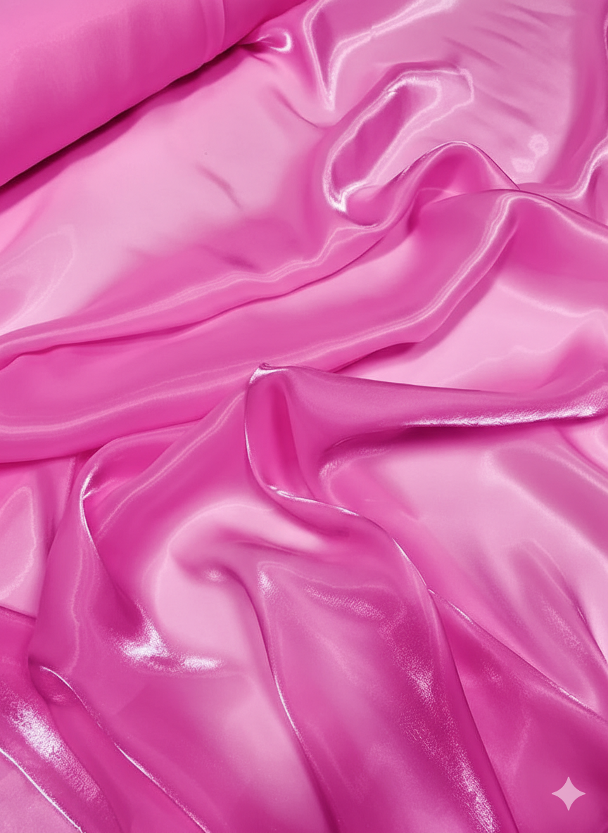 Liquid Organza: High-Gloss Reflective, Sheer Fabric