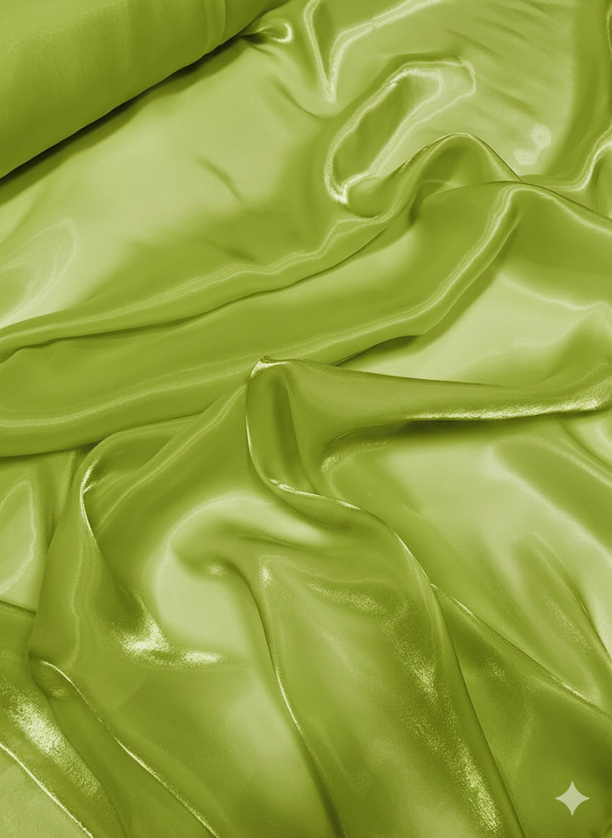 Liquid Organza: High-Gloss Reflective, Sheer Fabric