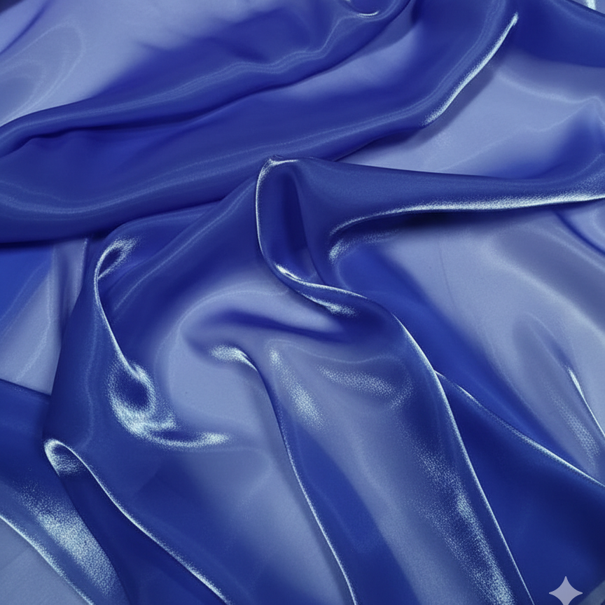 Liquid Organza: High-Gloss Reflective, Sheer Fabric