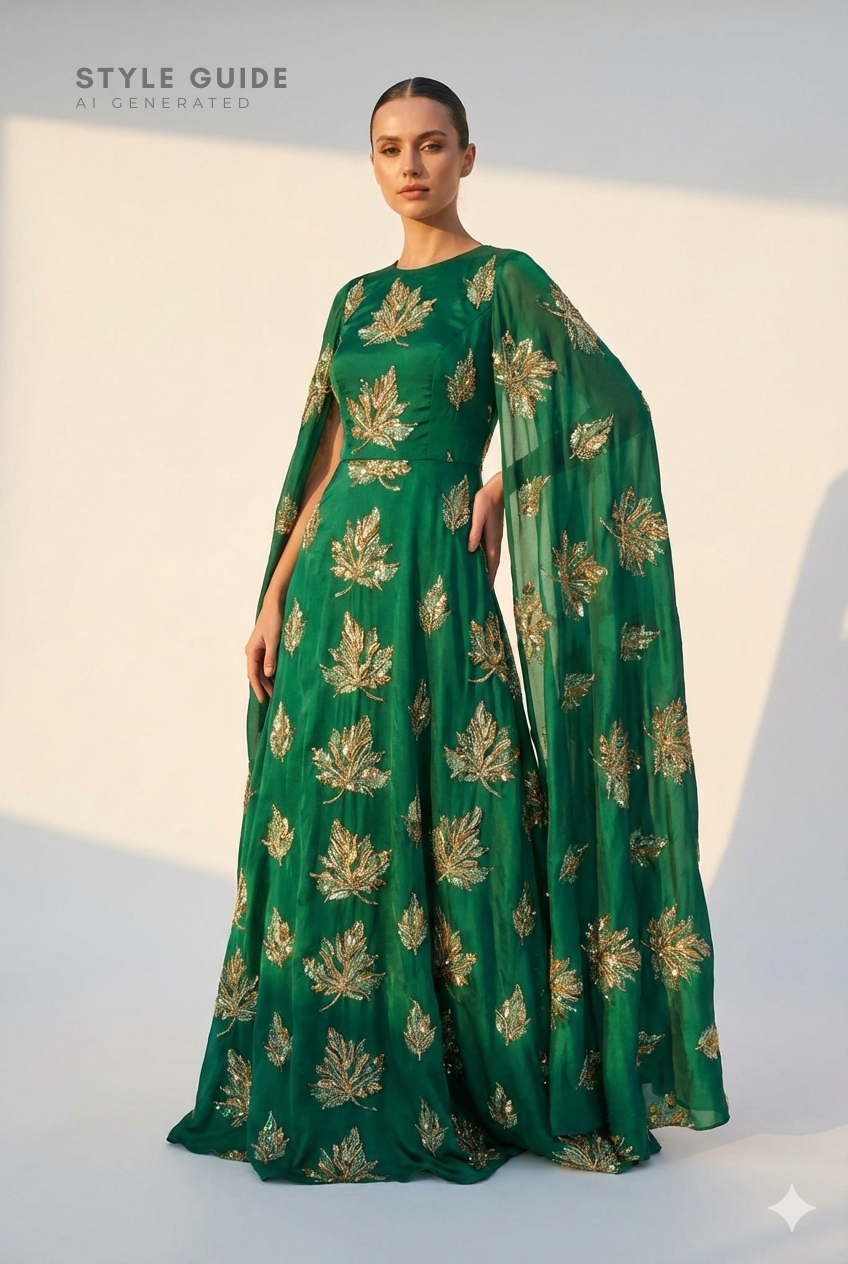 Pure Silk 3D Embroidered  (Dyeable)